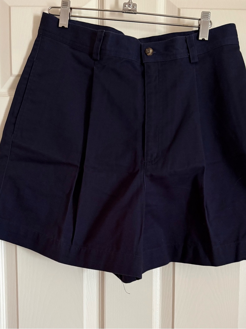 Liz Claiborne Navy High-Waist Tailored Shorts